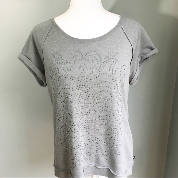 Rock & Republic Tops - Rock & Republic Short Sleeve Sweatshirt Studded